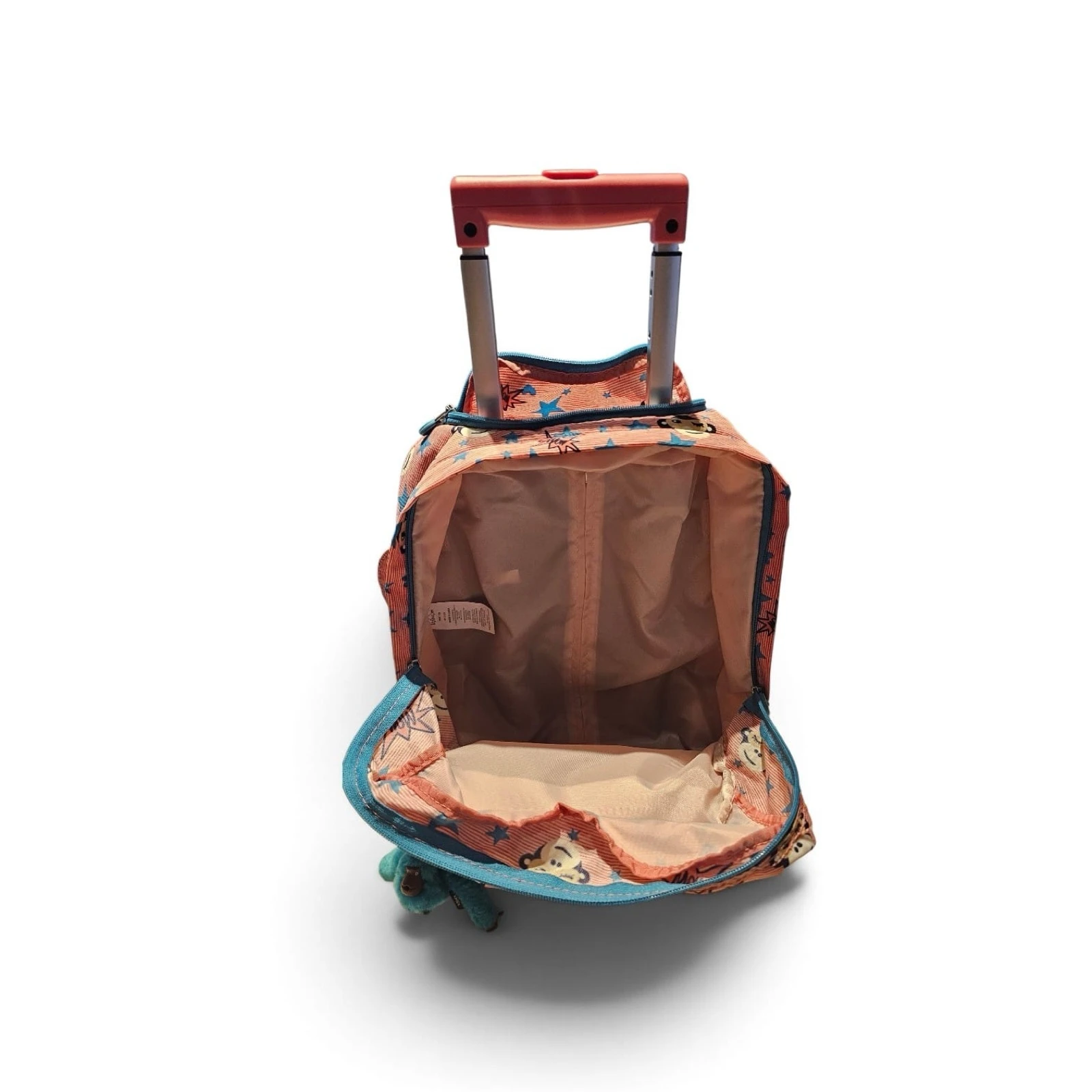 Kipling Rolling Backpack | Mochila com Rodinhas para Crianças | Kids School Trolley | Estampa de Macaco Rosa – photo 3